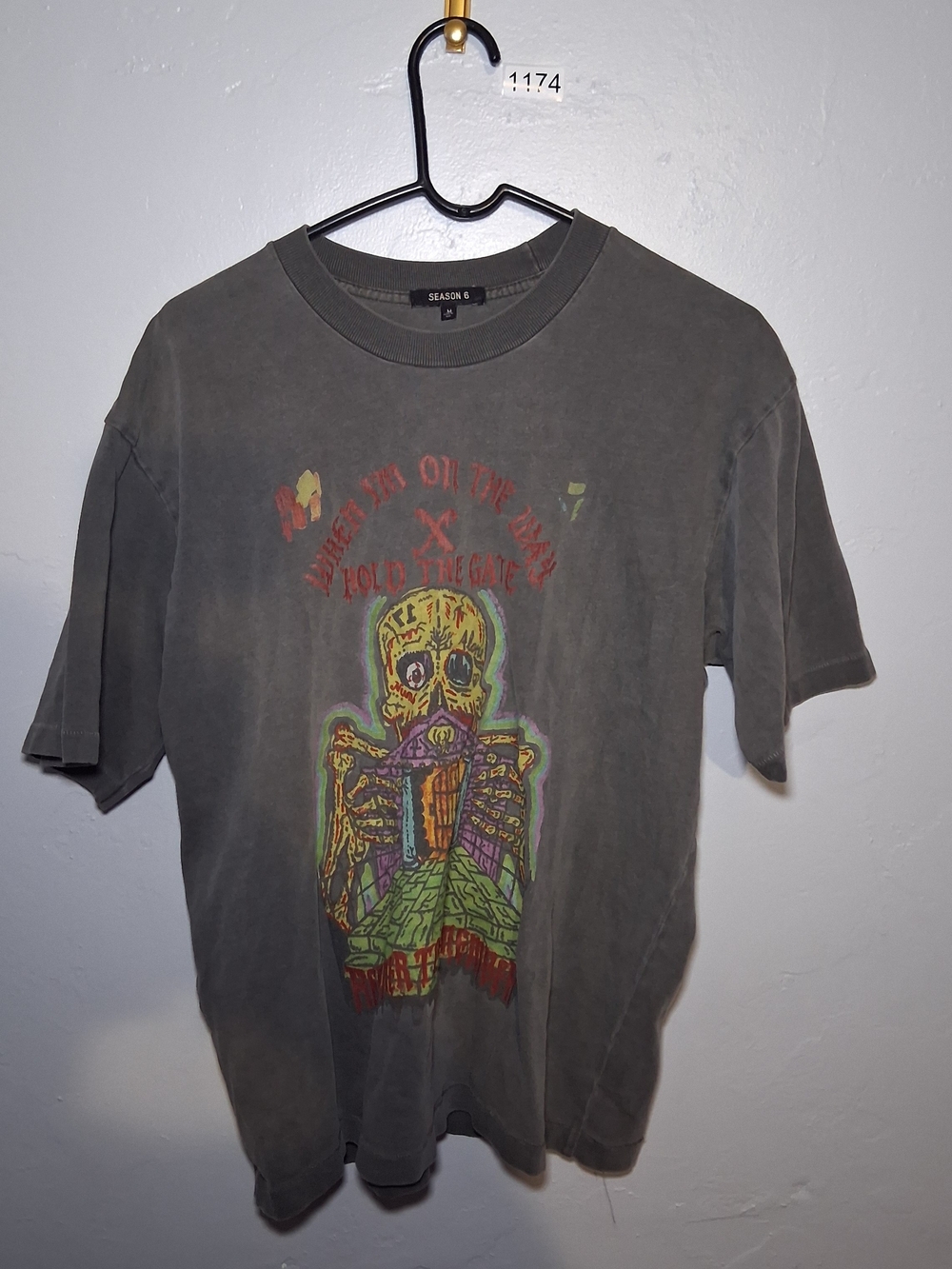 Cotton t-shirt, Yeezy Season 6 x XXXTentacion collaboration graphic tee